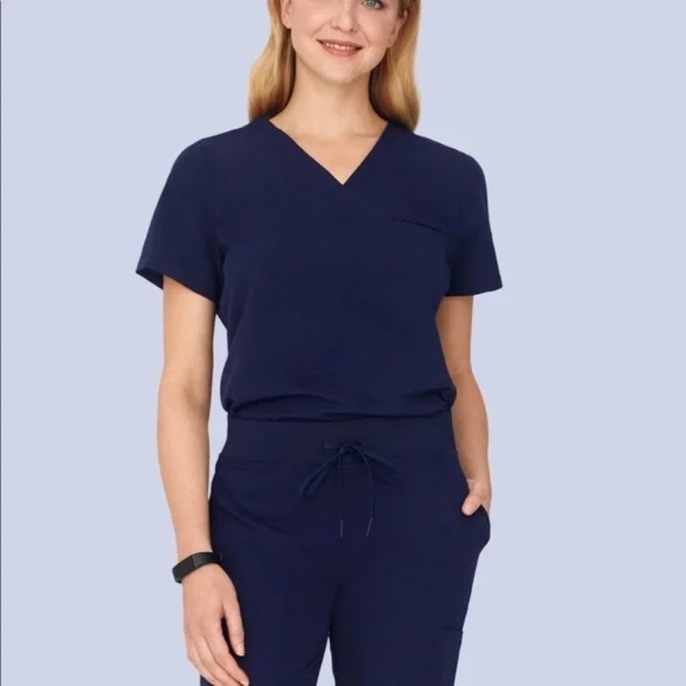 Mandala Set Uniforms Scrubs Pair Navy XXS
